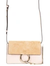 CHLOÉ FAYE LEATHER AND SUEDE SHOULDER BAG,3S1127 H20B59