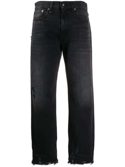 R13 Cropped-leg Denim Jeans In Black