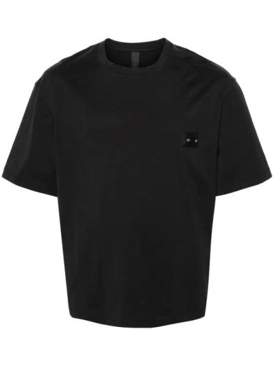 Neil Barrett Logo-patch Short-sleeved Cotton T-shirt In Black