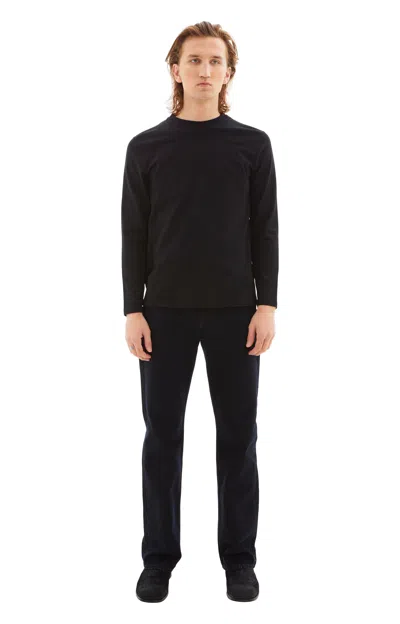 Jil Sander Long Sleeved T-shirt W/print In 001 Black