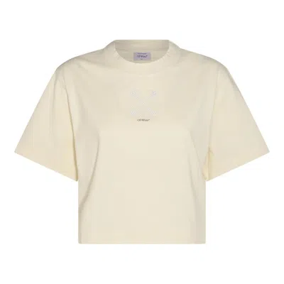 Off-white T-shirts And Polos In Beige Black