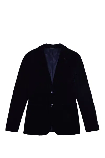 Giorgio Armani George Line Jacket In Velvet In Blue