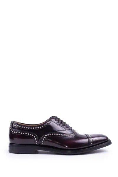 Church's Leather Lace-up In Bordeaux