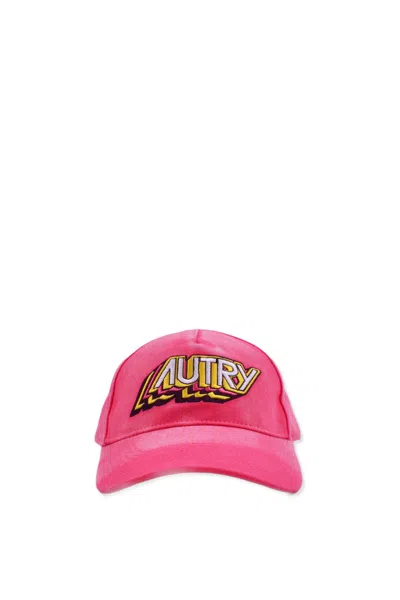 Autry Logo Embroidered Baseball Cap In Fuchsia