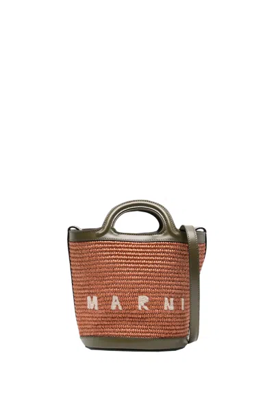 Marni Shopping Bag In Brown