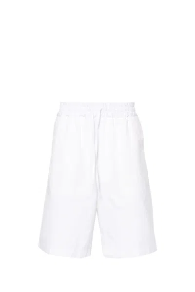 Lardini Poplin Cotton Shorts In White