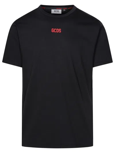 Gcds Black Cotton T-shirt