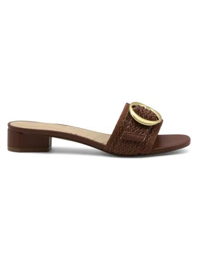 Adrienne Vittadini Poris Slide Sandal In Cuoio