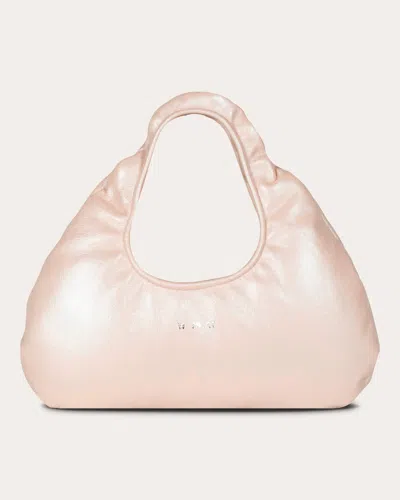 W 78 St Women's Micro Pearlized Lambskin Cloud Bag In Pink