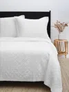 Pom Pom At Home Monaco Coverlet & Pillow Collection In White