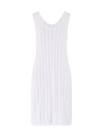 Hanro Simone Cotton Tank Nightgown In White