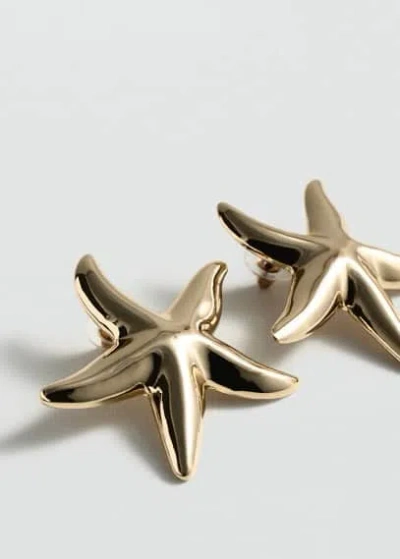 Mango Stars Earrings Gold