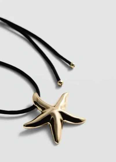 Mango Necklace Star Cord Gold