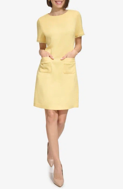 Tommy Hilfiger Women's Fringe-trim Short-sleeve Dress In Snapdragon