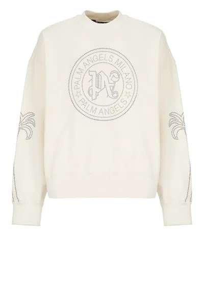 Palm Angels Sweaters Ivory
