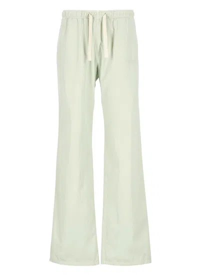 Palm Angels Cotton Pants In Green
