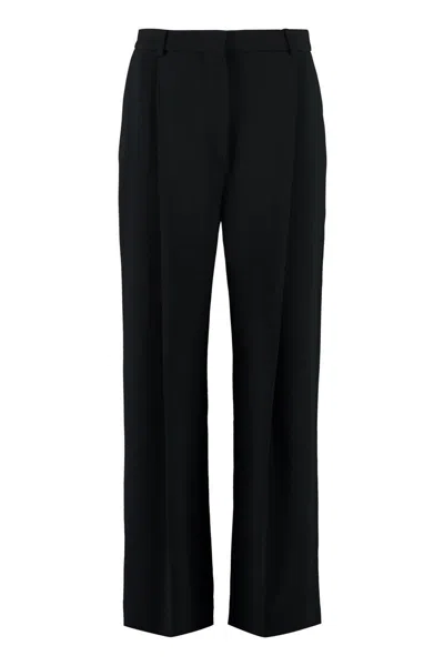 Victoria Beckham Jersey Trousers In Black
