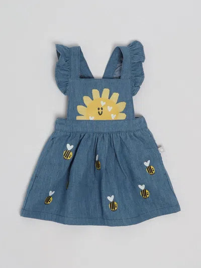 Stella Mccartney Babies' Dress Dress In Denim Chiaro