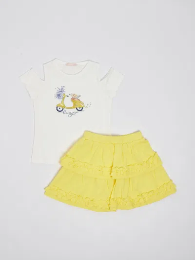 Liu •jo Kids' Suits Suit (tailleur) In Bianco-giallo