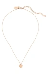 Kate Spade Initial Heart Pendant Necklace