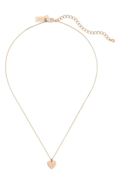 Kate Spade Initial Heart Pendant Necklace In Gold - N