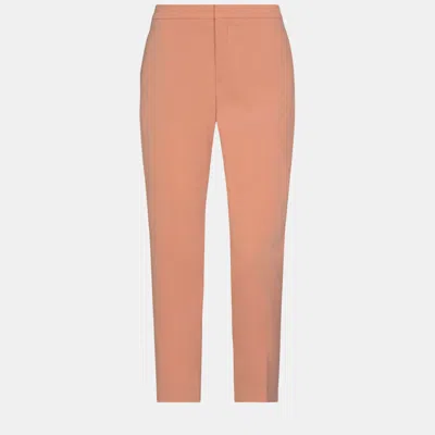 Pre-owned Chloé Triacetate Trousers 42 In Pink