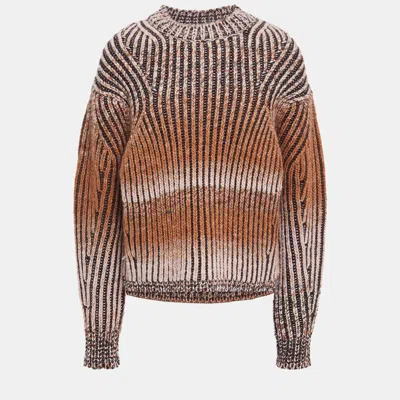 Pre-owned Acne Studios Acrilyc Crew Neck Jumpers Xxs In Brown