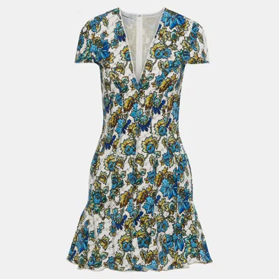 Pre-owned Stella Mccartney Triacetate Mini Dress 40 In Blue