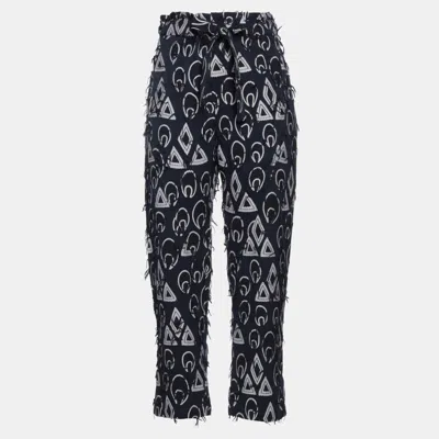 Pre-owned Chloé Viscose Trousers 38 In Black
