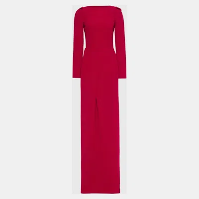 Pre-owned Roland Mouret Wool Gowns 10 In Red