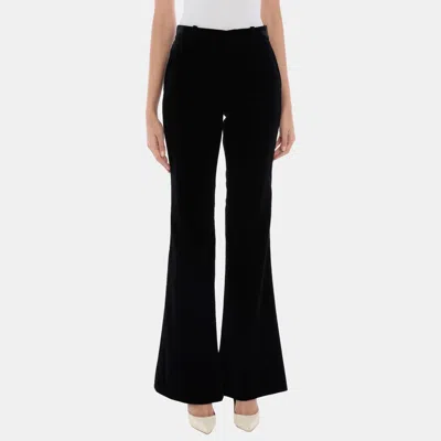 Pre-owned Gucci Cotton Trousers 42 In Black