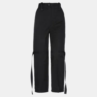 Pre-owned Givenchy Cotton Pants 38 In Black