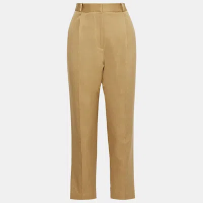 Pre-owned Zimmermann Cotton Tapered Pants 1 In Brown