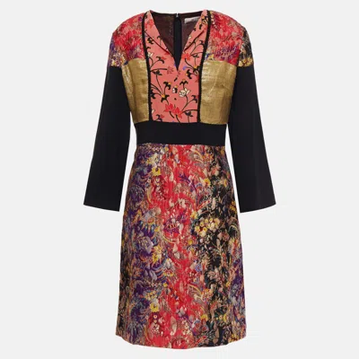 Pre-owned Etro Viscose Knee Length Dress 48 In Multicolor