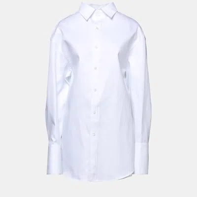 Pre-owned Balenciaga Cotton Shirt 38 In White