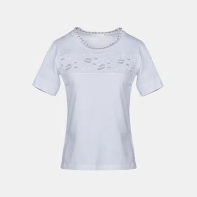 Pre-owned Chloé Cotton T-shirt S In White