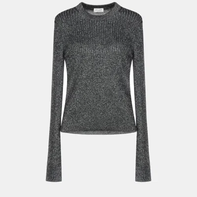 Pre-owned Saint Laurent Acetate Sweater M In Grey