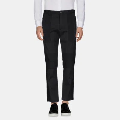Pre-owned Dolce & Gabbana Cotton Trousers 48 In Black