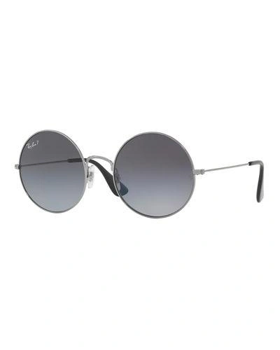 Ray Ban Ray-ban Polarized Sunglasses, Rb3592 Ja-jo In Grey-black