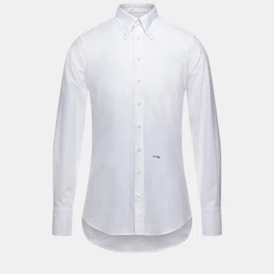 Pre-owned Dsquared2 Cotton Shirt 50 In White