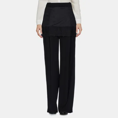 Pre-owned Givenchy Viscose Pants 38 In Black