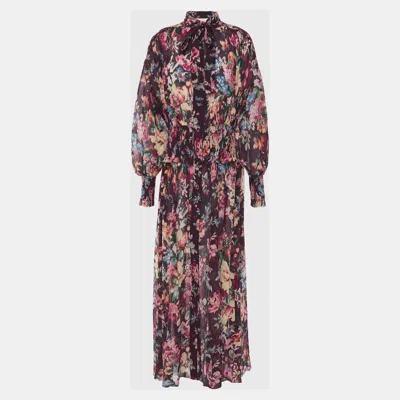 Pre-owned Zimmermann Cotton Maxi Dress 1 In Multicolor
