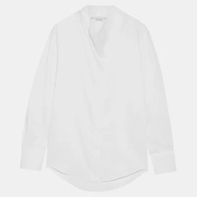 Pre-owned Stella Mccartney Cotton Long Sleeved Top 38 In White