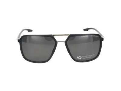 Porsche Design Sunglasses In Grey, Gold