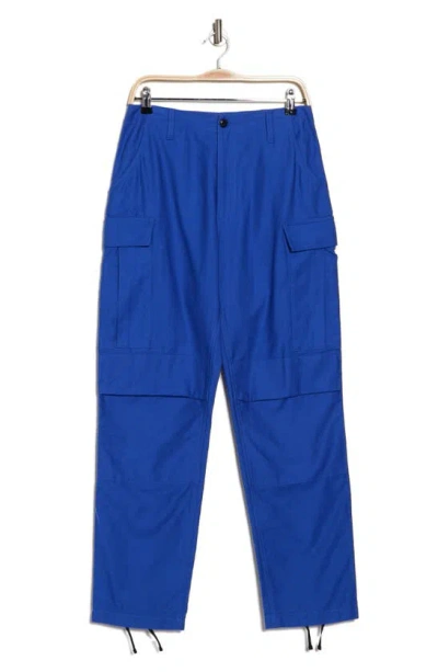 Rag & Bone Sands Cotton Twill Cargo Pants In Bright Blue