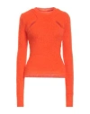 Isabel Marant Woman Sweater Orange Size 8 Mohair Wool, Synthetic Fibers, Recycled Polyamide, Wool, E