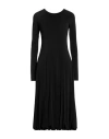 Jil Sander Woman Midi Dress Black Size 2 Viscose, Elastane