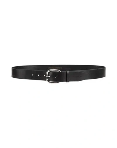 Dsquared2 Man Belt Black Size 39.5 Leather