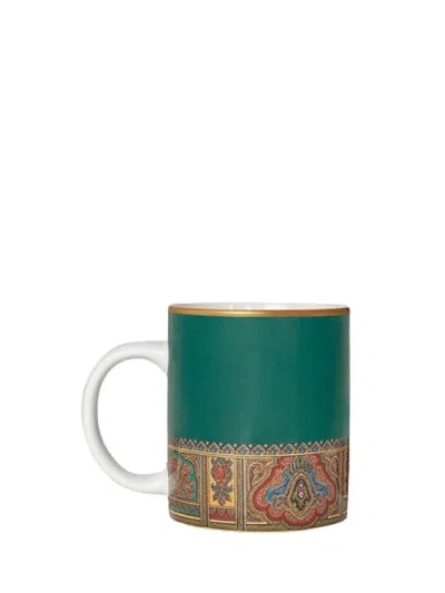 Etro Home Porcelain Mug In Green