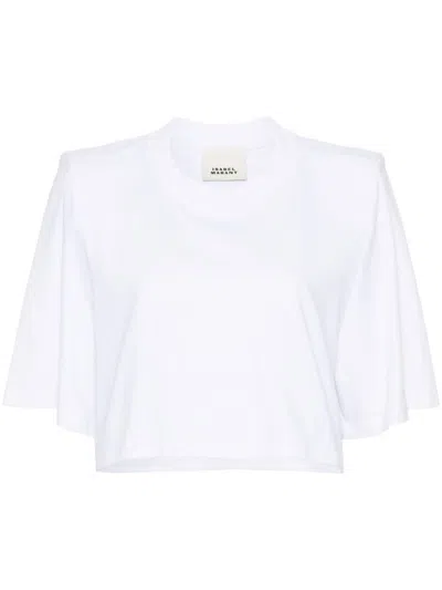 Isabel Marant Cropped T-shirt In White